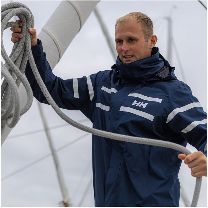 2024 Helly Hansen Mens Salt Inshore Sailing Jacket 34423 - Navy